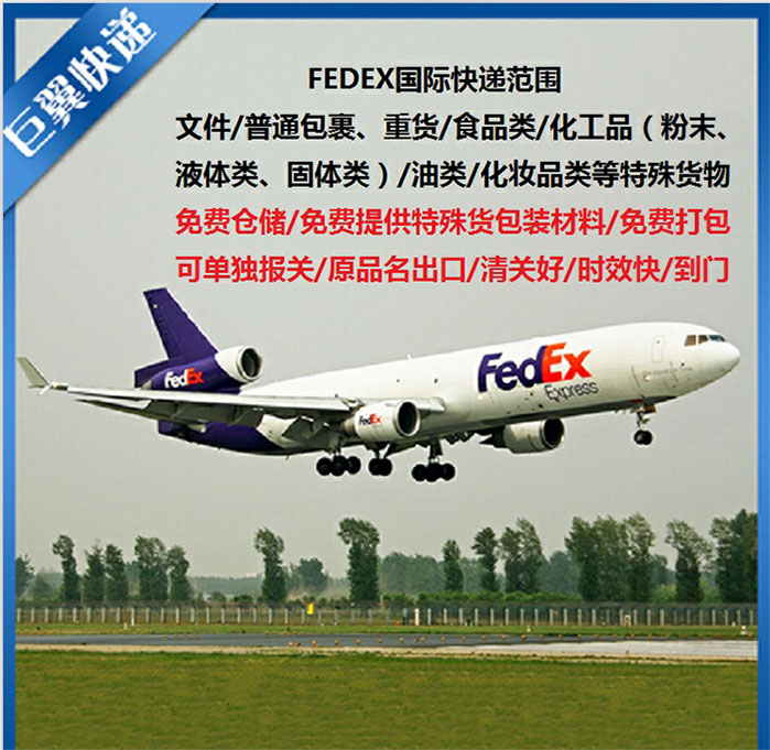 FEDEX 联邦国际到美国纽约